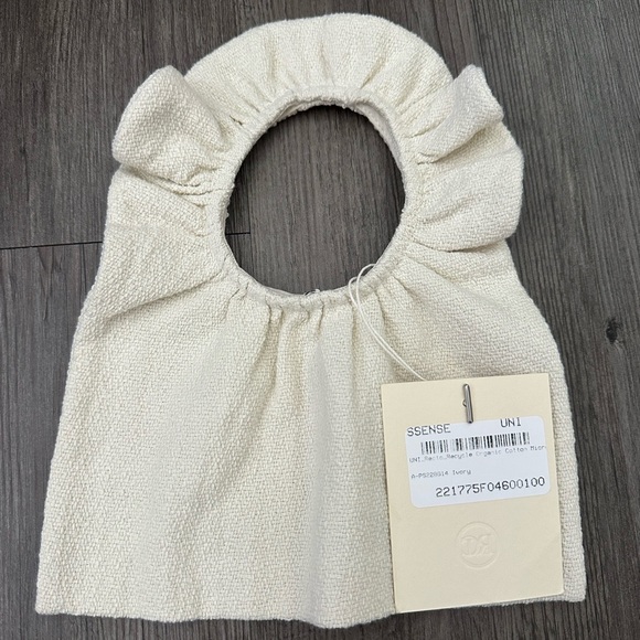 Recto Off-White Cotton Micro Gathered Tote - Picture 2 of 5